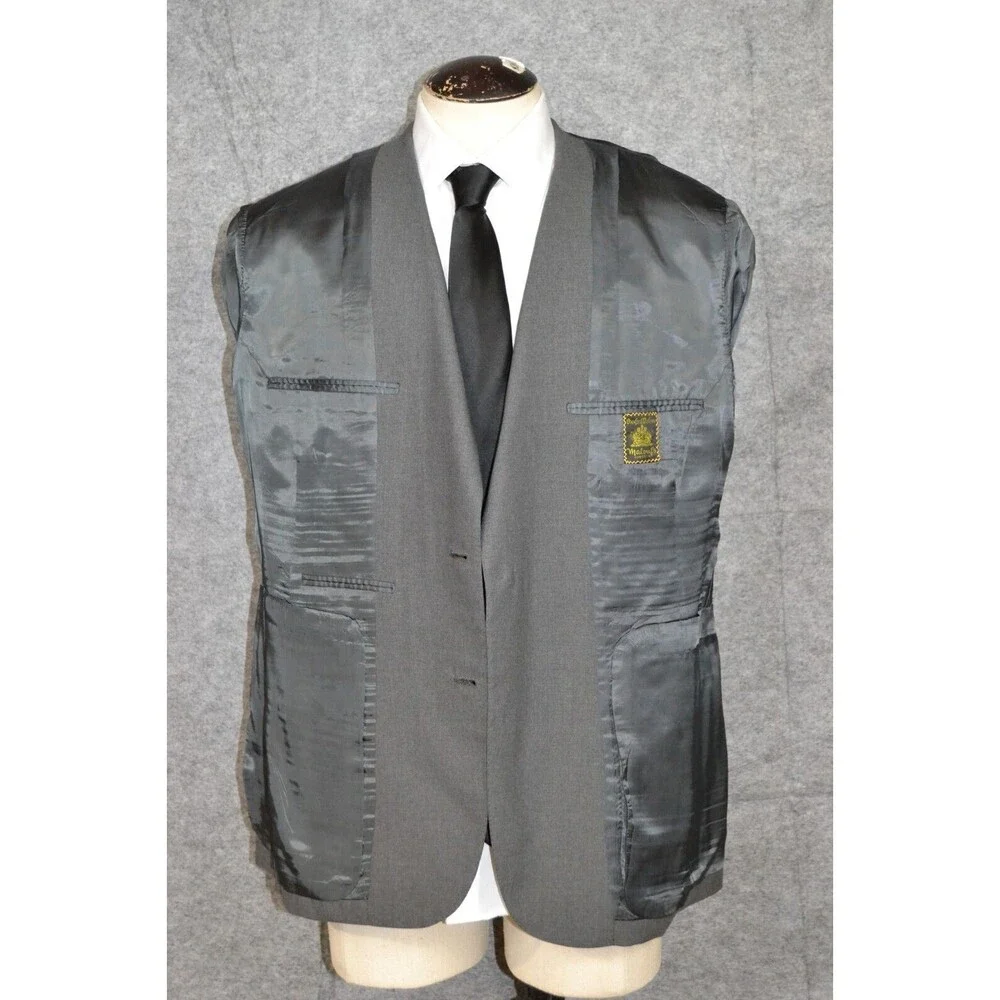 Vtg 1993 Oxxford Clothes Mens Blazer‎ Gray 46R men's Sports Coat Suit Jacket